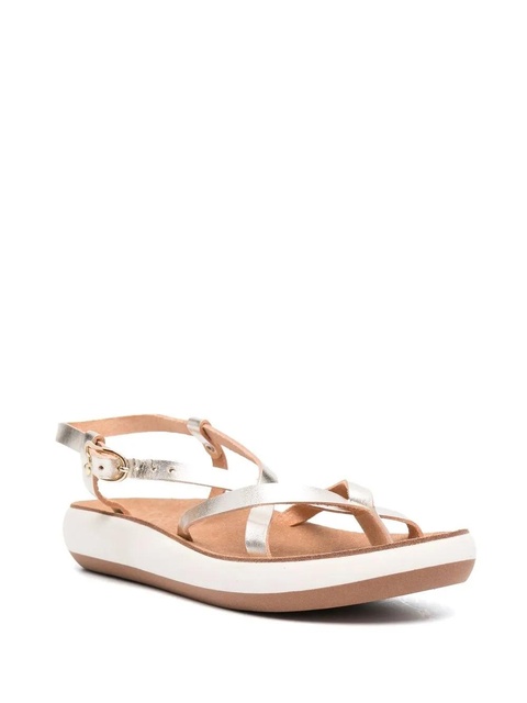 Ancient Greek Sandals crossover-strap leather sandals - Gold - zdjęcie produktu nr 2