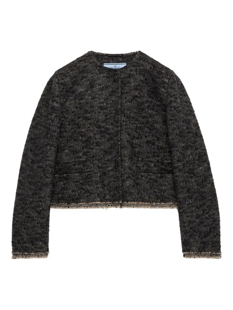 Prada contrast-trim jacket - Grey - zdjęcie produktu nr 1