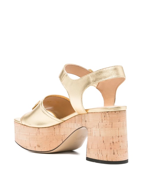 Valentino Garavani 80mm Vlogo heeled sandals - Gold - zdjęcie produktu nr 2