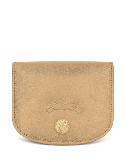 Longchamp Le Pliage Xtra snap-closure card holder - Gold - zdjęcie produktu nr 1