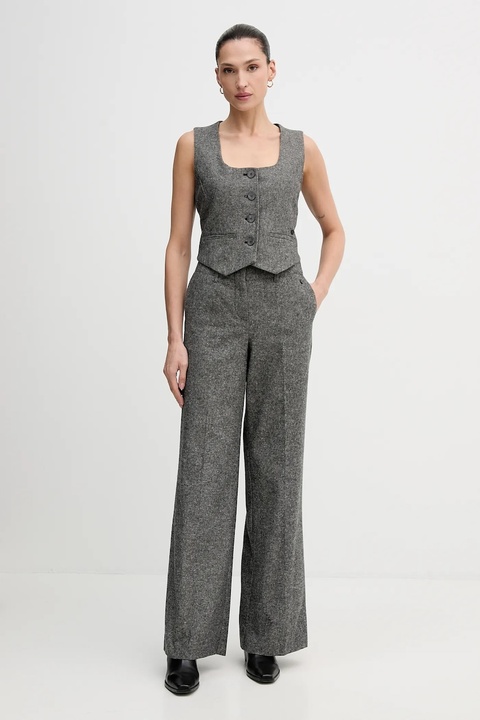 Pedro del Hierro kamizelka kolor szary jednorzędowa 7312264 - zdjęcie produktu nr 2