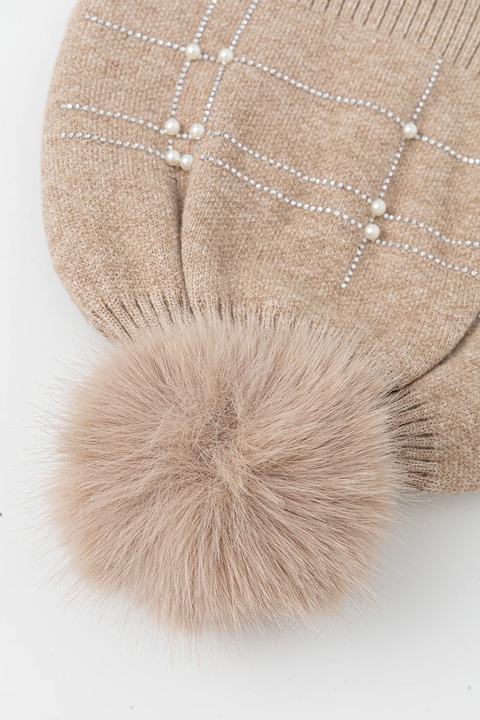 Joseph Ribkoff czapka kolor beżowy 253969 - zdjęcie produktu nr 2