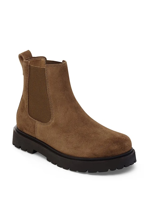 Birkenstock sztyblety zamszowe Highwood Slip On Mid W damskie kolor brązowy na płaskim obcasie 1030611 - zdjęcie produktu nr 2