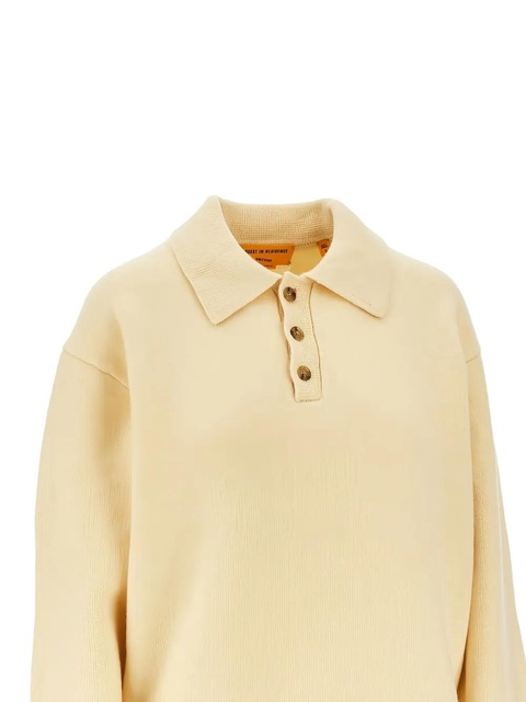 Guest In Residence long-sleeve polo top - Neutrals - zdjęcie produktu nr 1