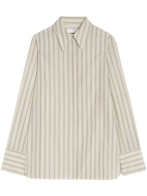 Jil Sander striped shirt - Neutrals - zdjęcie produktu nr 1