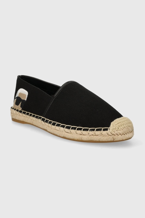Karl Lagerfeld espadryle KAMINI kolor czarny KL80111N - zdjęcie produktu nr 2
