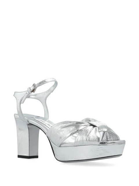 Jimmy Choo 80mm Heloise sandals - Silver - zdjęcie produktu nr 2