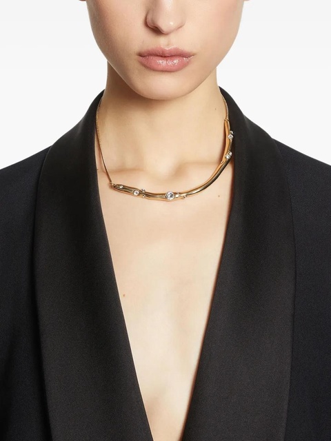 DRIES VAN NOTEN crystal-embellished chain necklace - Gold - zdjęcie produktu nr 2