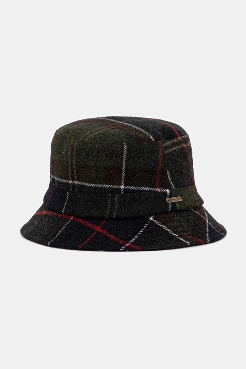 Barbour kapelusz z wełną kolor zielony LHA0478 - zdjęcie produktu nr 1