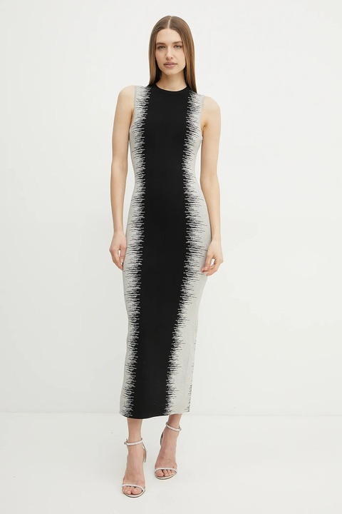 Herve Leger sukienka Ruby kolor czarny maxi dopasowana CBI8504573 - zdjęcie produktu nr 1