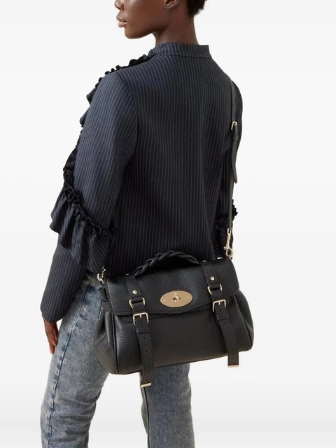 Mulberry Alexa braided handle buckle tote bag - Black - zdjęcie produktu nr 2