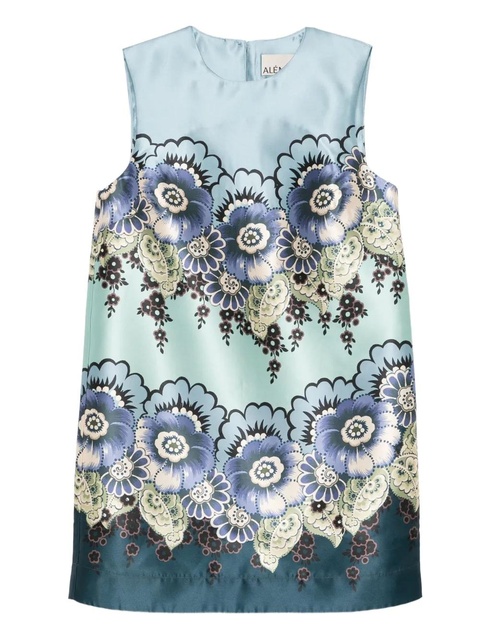 ALEMAIS floral-print sleeveless dress - Blue - zdjęcie produktu nr 1