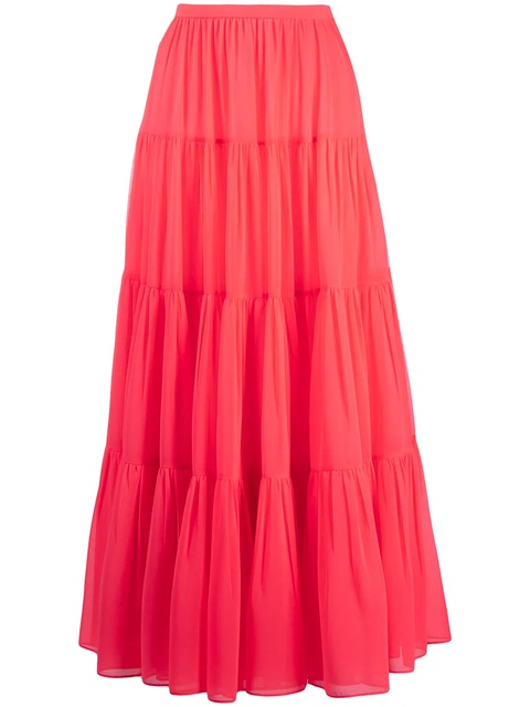 Valentino Garavani long tiered skirt - Pink - zdjęcie produktu nr 1