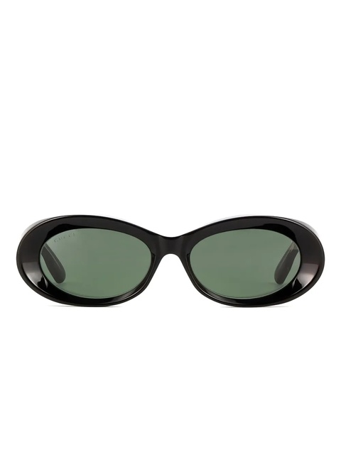 Gucci Eyewear oval-frame sunglasses - Black - zdjęcie produktu nr 1