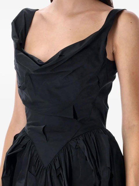 Vivienne Westwood draped distressed midi cocktail dress - Black - zdjęcie produktu nr 2