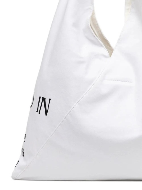 MM6 Maison Margiela numbers motif Japanese tote bag - White - zdjęcie produktu nr 2