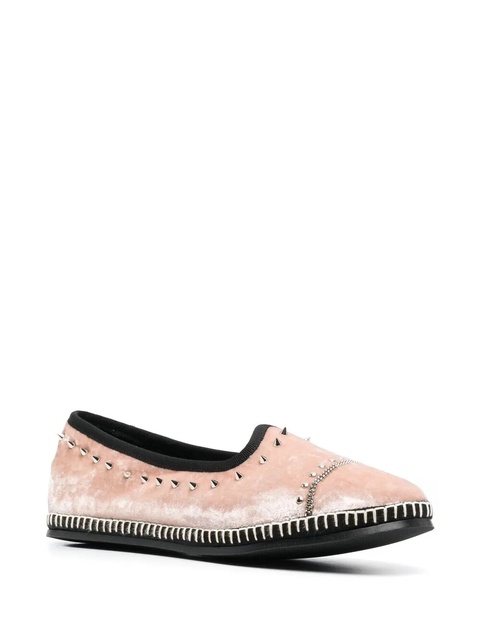 Giuseppe Zanotti Otium velvet loafers - Pink - zdjęcie produktu nr 2