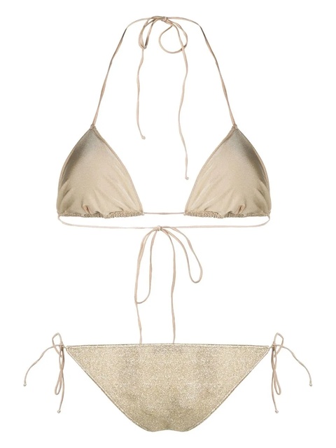 Oséree metallic-thread halterneck bikini - Gold - zdjęcie produktu nr 1