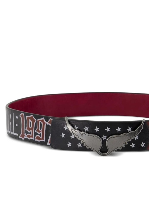 Zadig&Voltaire wings printed belt - Black - zdjęcie produktu nr 2