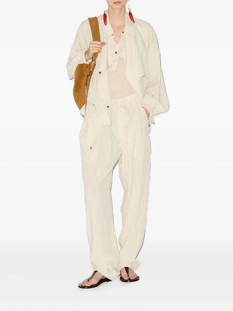 ISABEL MARANT drawstring-waist pocket pants - Neutrals - zdjęcie produktu nr 2