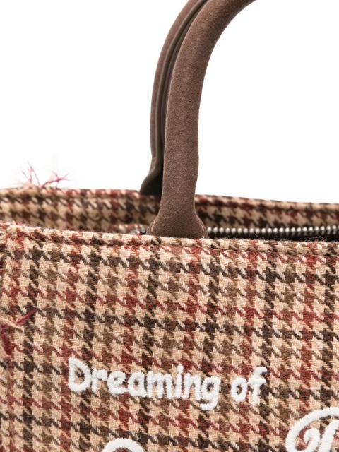 MC2 Saint Barth fringed pattern tote bag - Brown - zdjęcie produktu nr 2