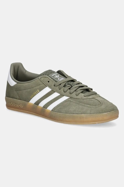 adidas Originals sneakersy zamszowe Gazelle Indoor kolor zielony JQ0174 - zdjęcie produktu nr 1