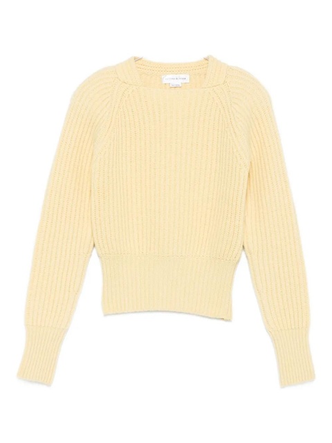 Victoria Beckham ribbed raglan-sleeve sweater - Yellow - zdjęcie produktu nr 1
