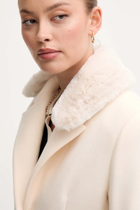 Gaudi płaszcz kolor beżowy 521BD35019 - zdjęcie produktu nr 2