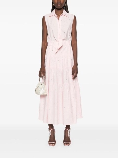SANDRO crystal-embellished midi dress - Pink - zdjęcie produktu nr 2
