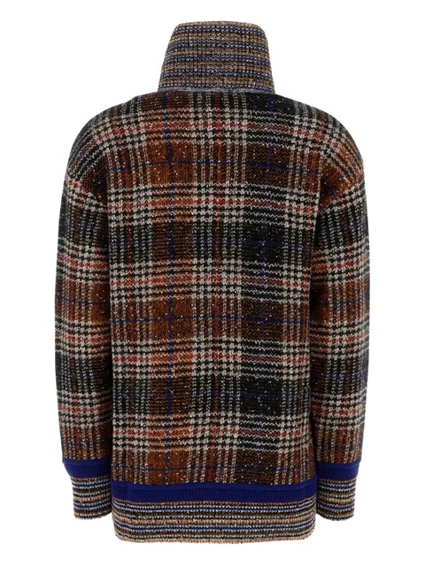 Missoni plaid high-neck sweater - Brown - zdjęcie produktu nr 1