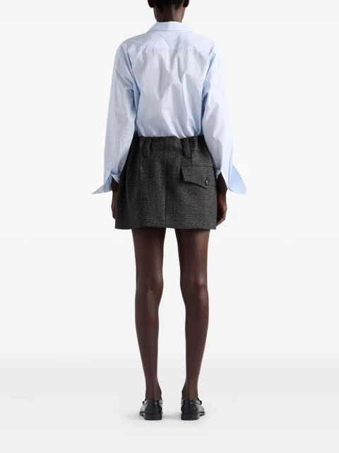 Prada lace-up shirt - Blue - zdjęcie produktu nr 2