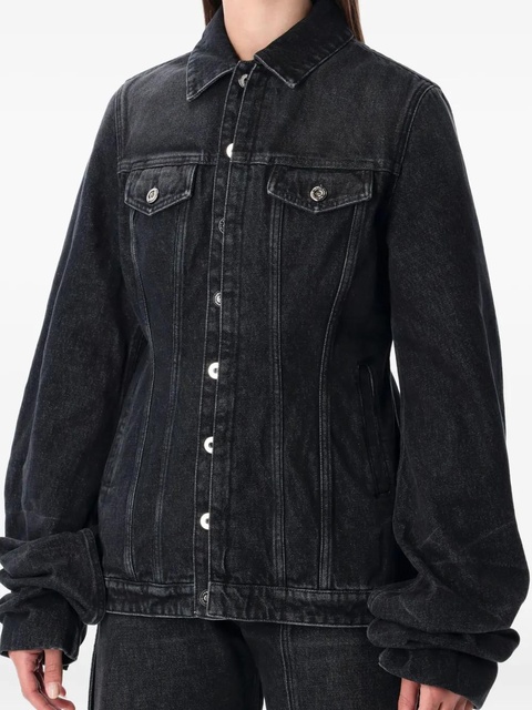 Jean Paul Gaultier balloon-sleeve denim jacket - Black - zdjęcie produktu nr 1