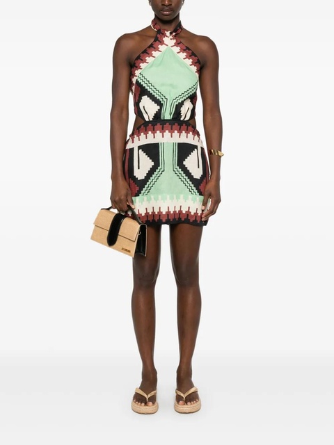 Johanna Ortiz Tide Strenght mini dress - Green - zdjęcie produktu nr 2