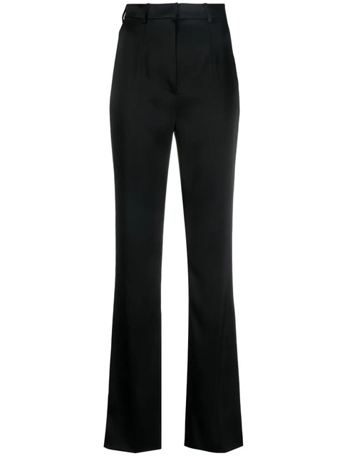 Nanushka Leena flared satin trousers - Black - zdjęcie produktu nr 1