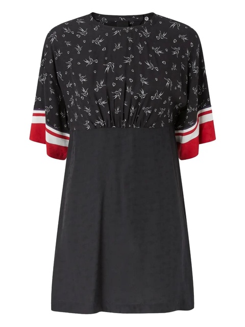 PINKO panelled mini dress - ZZ2 NERO/BIANCO - zdjęcie produktu nr 2