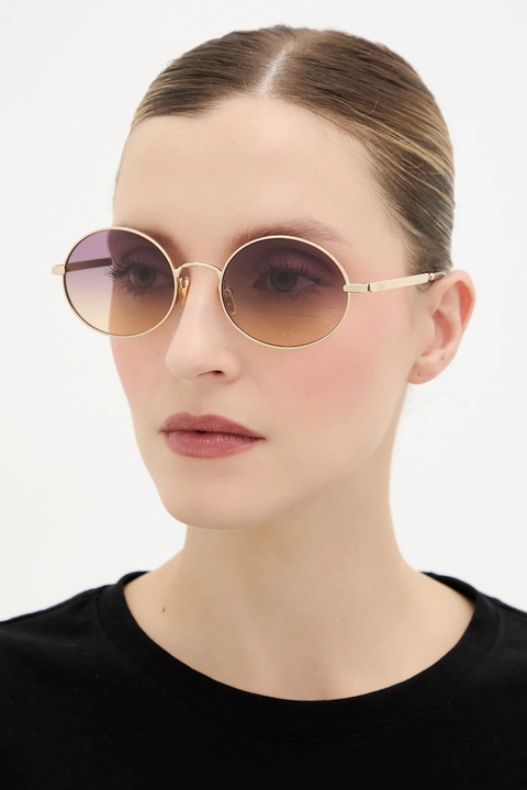 Chloé okulary przeciwsłoneczne damskie kolor złoty CH0326S - zdjęcie produktu nr 1