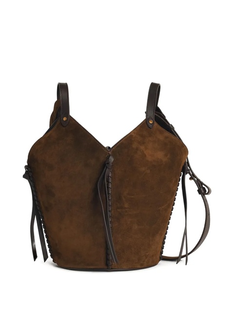 ISABEL MARANT medium Tampa suede bucket bag - Brown - zdjęcie produktu nr 2