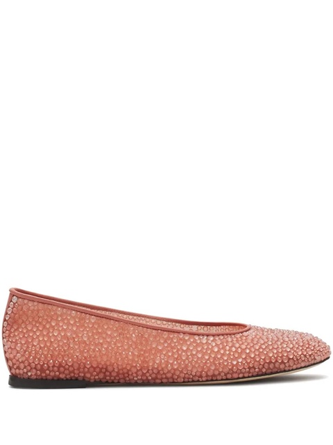 Lanvin rhinestone-embellished ballet flats - Pink - zdjęcie produktu nr 1