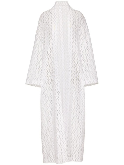 Valentino Garavani long-sleeve lace kimono - White - zdjęcie produktu nr 1