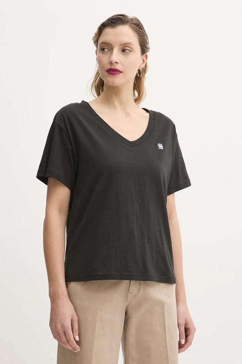 G-Star t-shirt bawełniany damski kolor czarny D26067-D601 - zdjęcie produktu nr 2