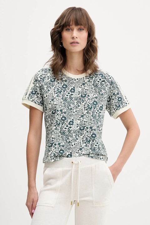 adidas Originals t-shirt Liberty damski kolor beżowy JX0462 - zdjęcie produktu nr 2