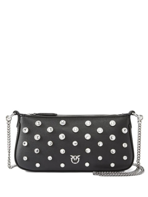 PINKO crystal-embellished chain cross body bag - Black - zdjęcie produktu nr 1