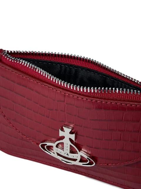 Vivienne Westwood Orb-plaque leather cardholder - Red - zdjęcie produktu nr 2