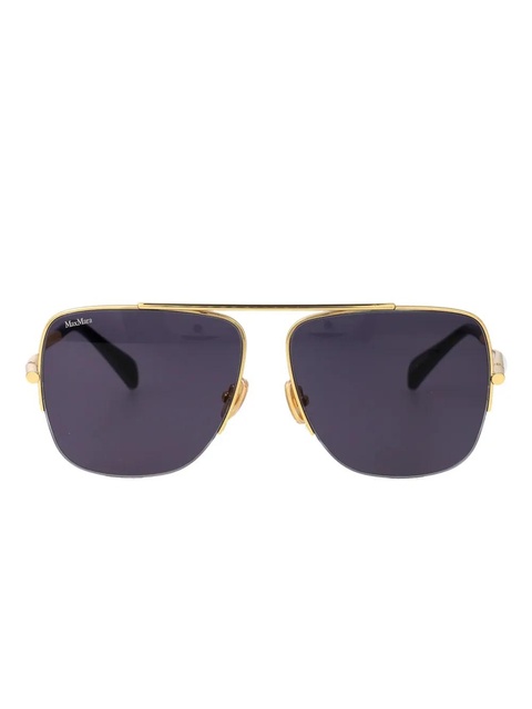 Max Mara Eyewear pilot-frame sunglasses - Gold - zdjęcie produktu nr 1