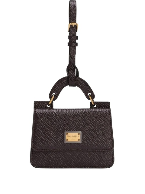 Dolce & Gabbana textured leather mini bag wallet - Black - zdjęcie produktu nr 2