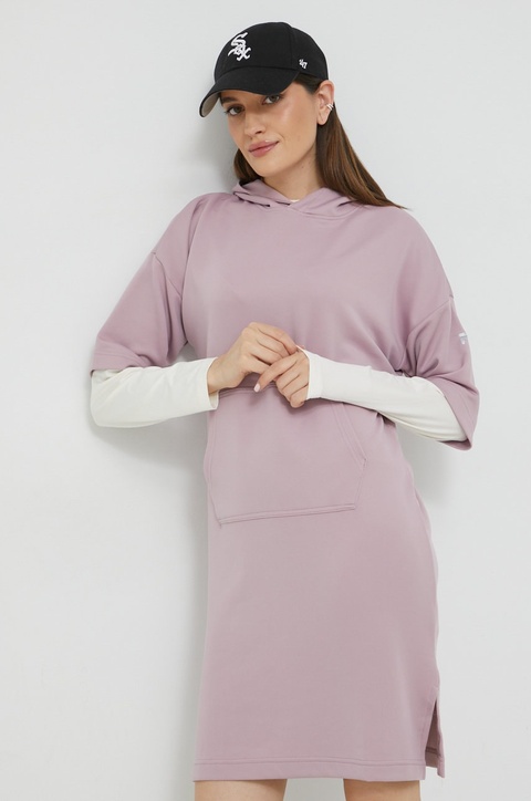 Fila sukienka kolor różowy midi oversize - zdjęcie produktu nr 1