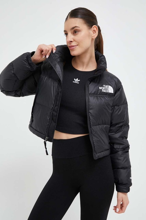 The North Face kurtka puchowa NUPTSE SHORT JACKET damska kolor czarny zimowa NF0A5GGEKX71 - zdjęcie produktu nr 1