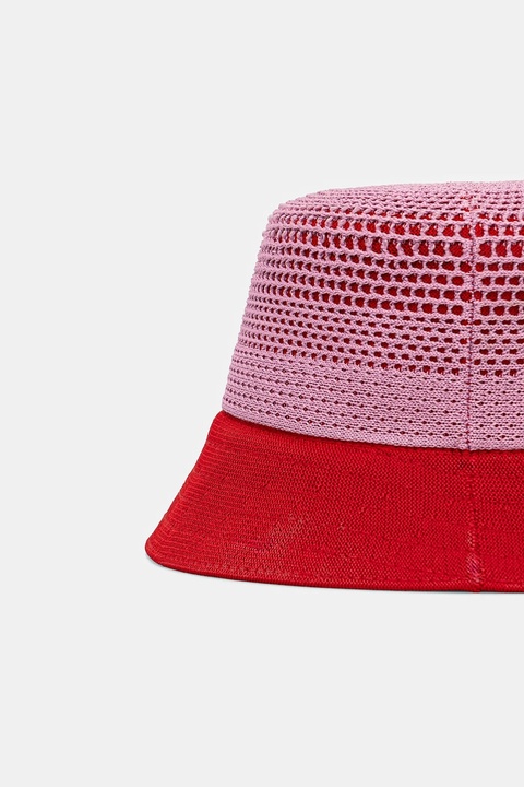 Kangol kapelusz DOUBLE MESH LAHINCH kolor różowy K3745.PS664 - zdjęcie produktu nr 2