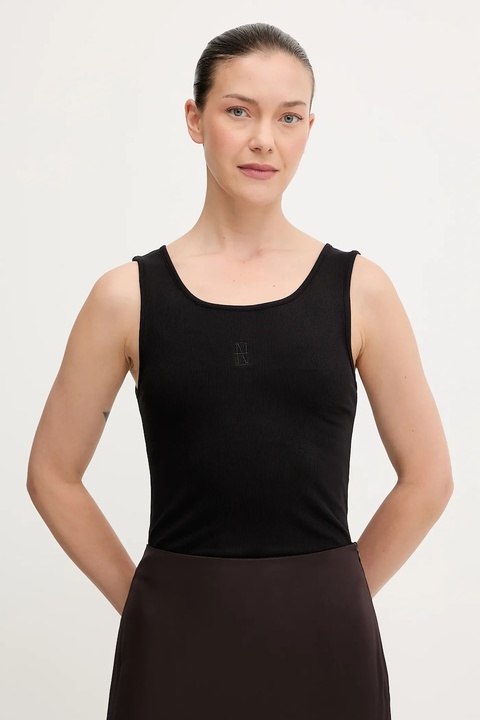 Marc O'Polo top damski kolor czarny 508218150085 - zdjęcie produktu nr 1