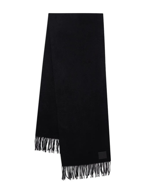 ANINE BING Augustina fringed wool scarf - Black - zdjęcie produktu nr 1